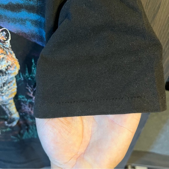 Vintage 90’s Wolf Nature AOP Shirt - Picture 3 of 6